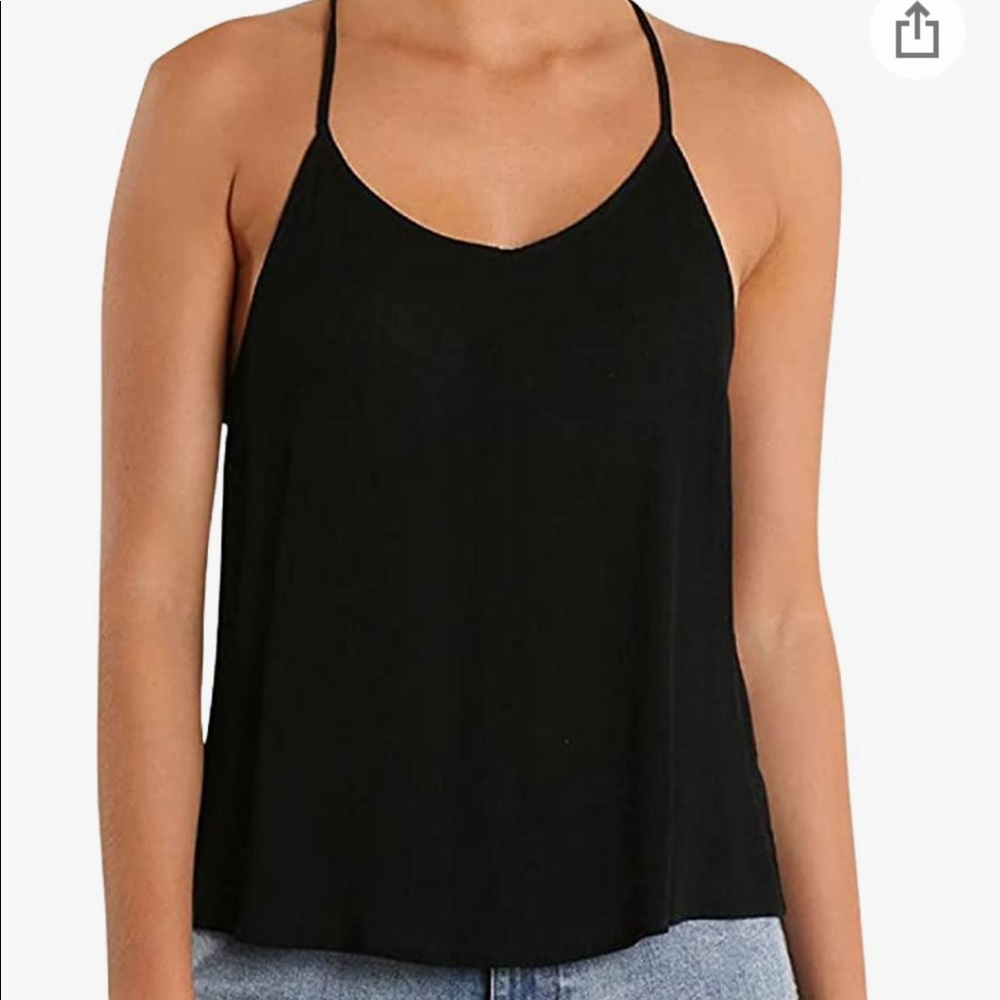 Rusty Driftwood Black Ladder Back Cutout Tank